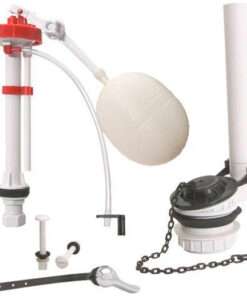 JUEGO COMPLETO DE HERRAJES PARA INODOROS PLASTICO RECICLADO