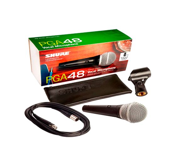 MICRÓFONO PGA48-XLR SHURE PARA VOZ
