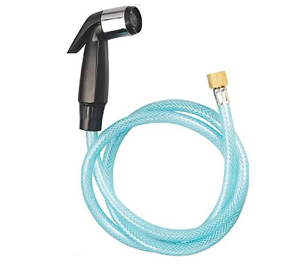 MANGUERA PISTOLA CON SPRAY PARA LAVAPLATOS CON TUERCA 3/8". NESSATI