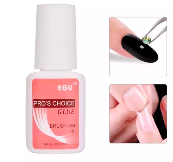 PEGAMENTO PARA UÑAS POSTIZAS Y ADORNOS