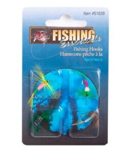 PESCA 4PCS ANZUELOS DE MOSCA