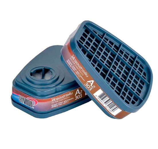 REPUESTO FILTRO PURIFICADOR TIPO A2 PARA RESPIRADOR MASCARILLA FRONTAL DE SILICONA