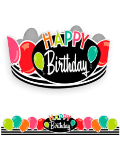 BLACK, WHITE & STYLISH BRIGHTS BIRTHDAY CROWNS