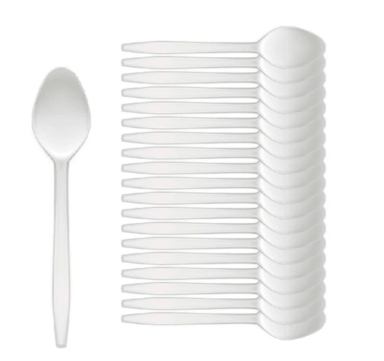 CUCHARITAS PLÁSTICAS DESECHABLES(20 UNIDADES)