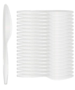 CUCHILLOS PLÁSTICOS DESECHABLES(20 UNIDADES)