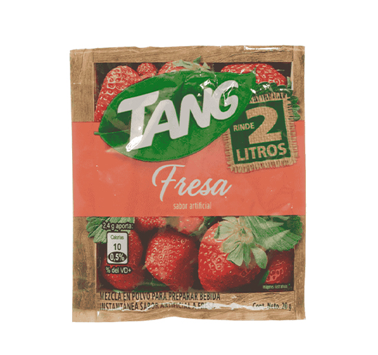BEBIDA INSTANTÁNEA EN POLVO TANG 20 GR FRESA