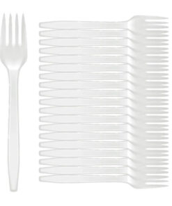 TENEDORES PLÁSTICOS DESECHABLES (20 UNIDADES)