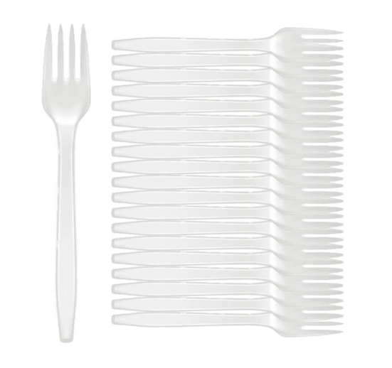 TENEDORES PLÁSTICOS DESECHABLES (20 UNIDADES)