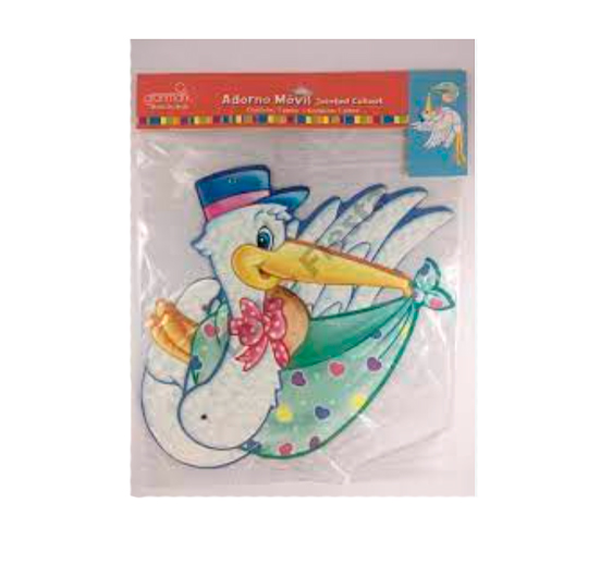 ADORNO MOVIL BABY SHOWER CIGUEÑA (MOD.33)