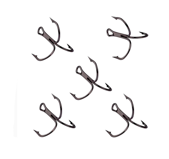 ANZUELOS TRIPLES (50 UDS). ACERO AL CARBONO ALTA CALIDAD.