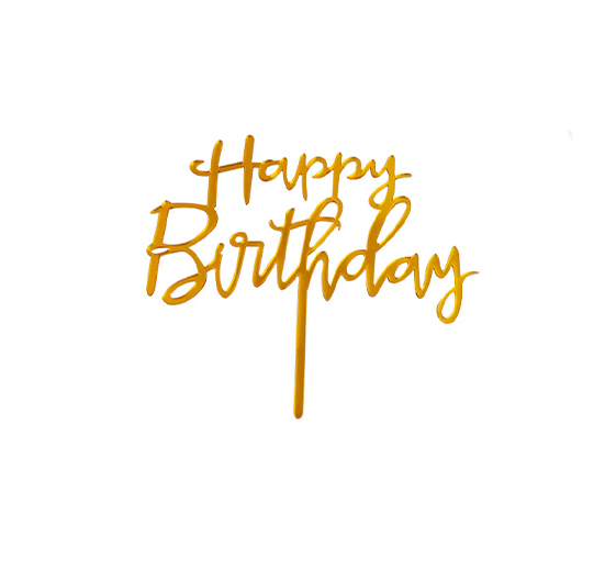 TOPPER CAKE HAPPY BIRTHDAY 1 PZA