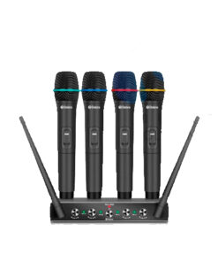 SET DE 4 MICROFONO INALAMBRICO DE MANO DEBRA AU400