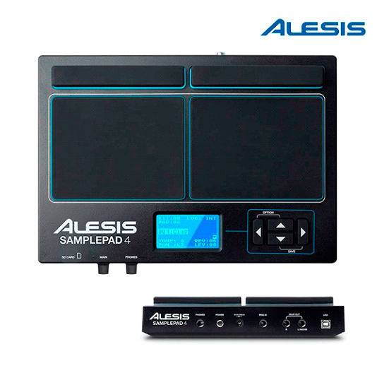 PAD DE PERCUSIÓN CON SAMPLE TRIGGERING ALESIS SAMPLEPAD4X