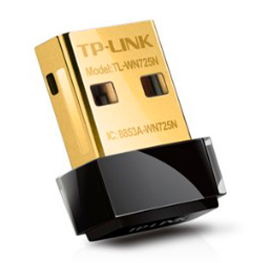 ADAPTADOR USB INALAMBRICA TP-LINK TL-WN725N 802.11N/G/B 150MBPS 2.4GHZ