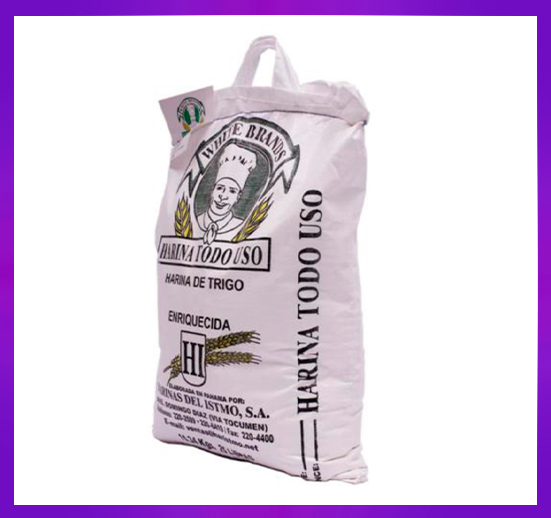 CONTENEDOR HARINA ESPIGA BLANCA PARA TODO USO (SACOS DE 50 LB)