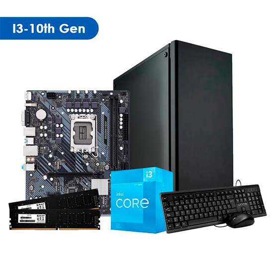 COMPUTADORA INTEL CORE I3 10MA GENERACION, NO INCLUYE DVD O SISTEMA OPERATIVO