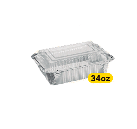 BANDEJA ALUMINIO PEQUEÑA #2 CON TAPA ,SOLAR [40PQ/12U]