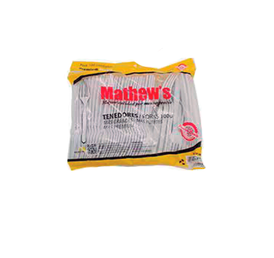 C. TENEDOR PREMIUM BLANCO ,MATHEW´S [10PQ/100U]
