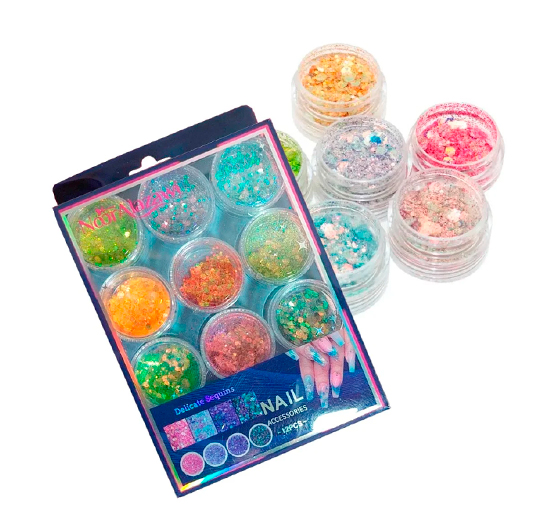 SET DE GLITTER PARA UÑAS