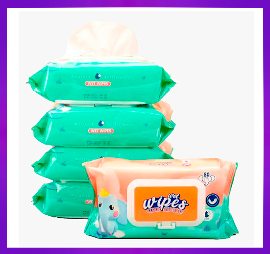 CONTENEDOR TOALLAS HÚMEDAS 80 UNIDADES