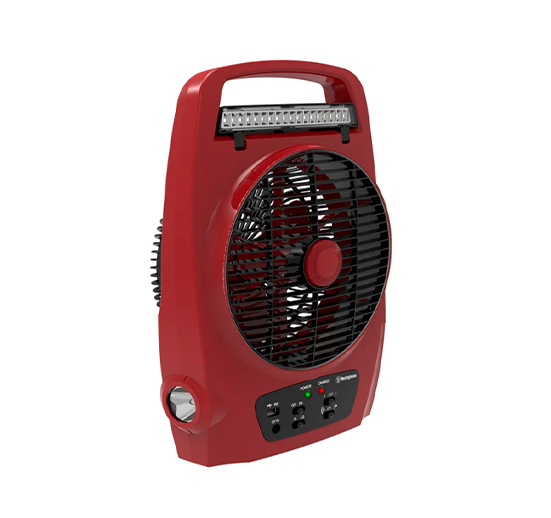 ABANICO RECARGABLE CON LUZ 20 CENTÍMETROS