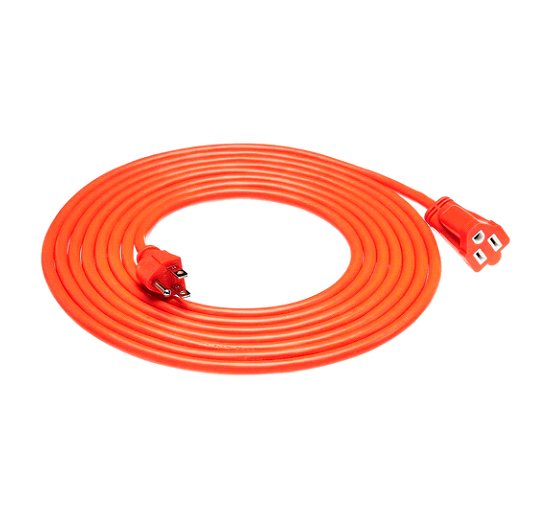 EXTENSIÓN ELÉCTRICA POLARIZADA NARANJA DE 25'