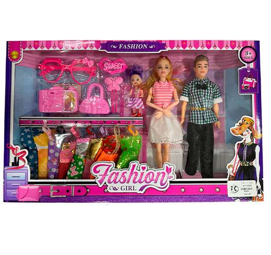 PAREJA FASHIÓN GIRL CON ACCESORIOS 852A4