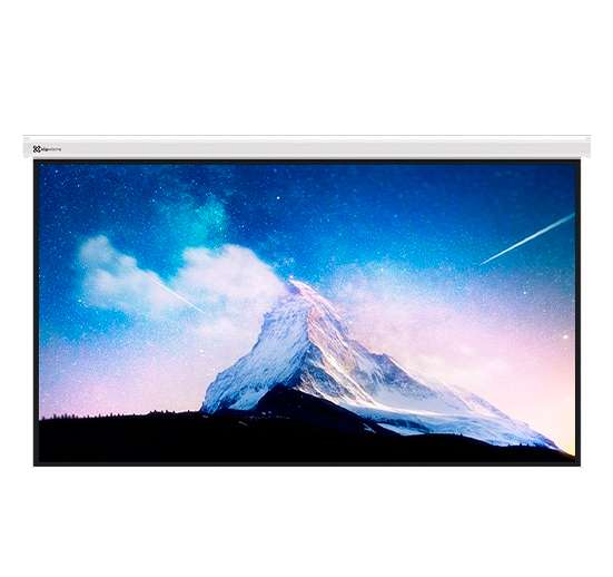 Klip Xtreme KPS-313 - Pantalla para Proyector, 100 Pulgadas, 16:9, Montaje en Pared, Montaje en Techo, Blanco
