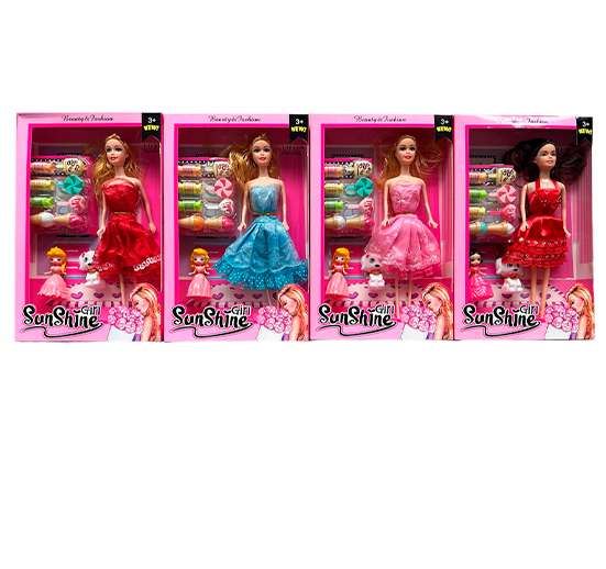SET ELEGANT GIRL MUÑECA BEAUTY CON ACCESORIOS JT003A1