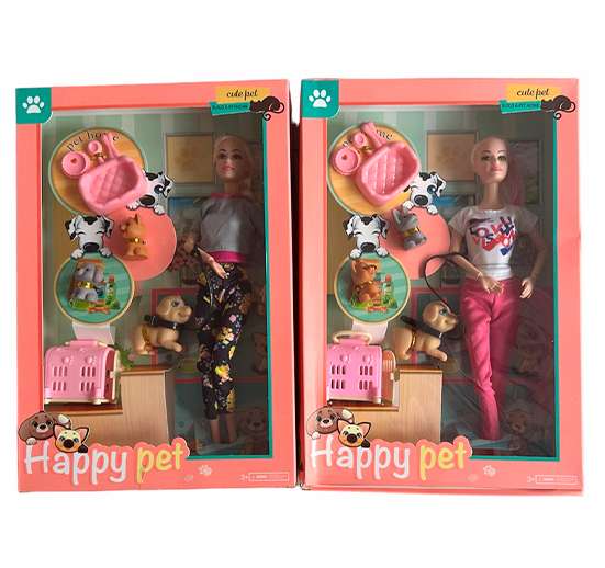 SET MUÑECA BARBIE CON MASCOTAS Y ACCESORIOS 101-1.