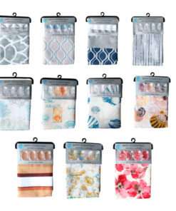 CORTINA BAÑO EST C/GANCHO