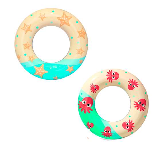 FLOTADOR INFLABLE SALVAVIDAS INFANTIL 24 PULGADAS