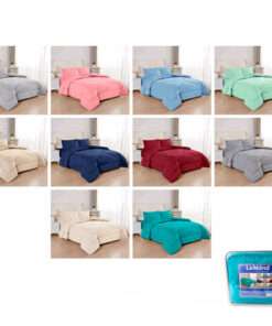 JUEGO DE EDREDON UNICOLOR KING