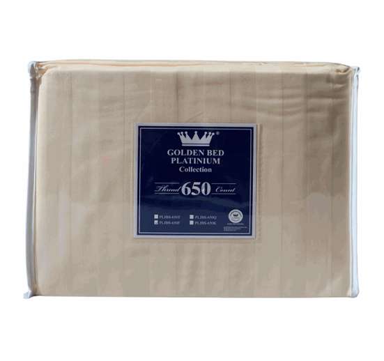 JUEGO DE SABANA CREMA 650HILOS FULL