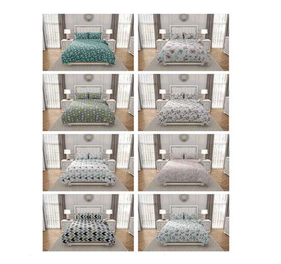 JUEGO DE SABANA ESTAMPADA QUEEN