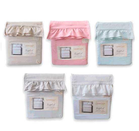 JUEGO DE SABANAS CON RUFLE KING