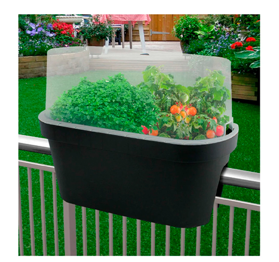 Pote De Balcón Tipo Invernadero Antracita