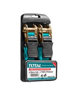 Sujetadores Y Tensores Tipo Matraca 1.8M X 25Mm. 0.65T.( Viene En Juego De 2)