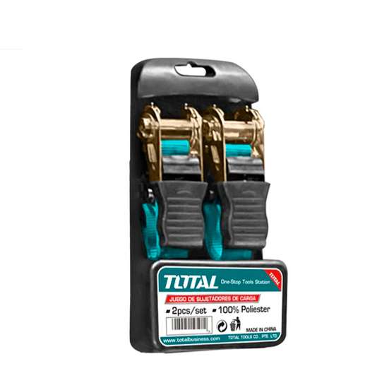 Sujetadores Y Tensores Tipo Matraca 1.8M X 25Mm. 0.65T.( Viene En Juego De 2)