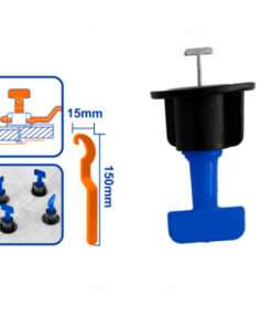 Nivelador De Baldosas Incluye Nivelador. Resistente Al Desgaste Y Duradero. Paquete De 50 Piezas.