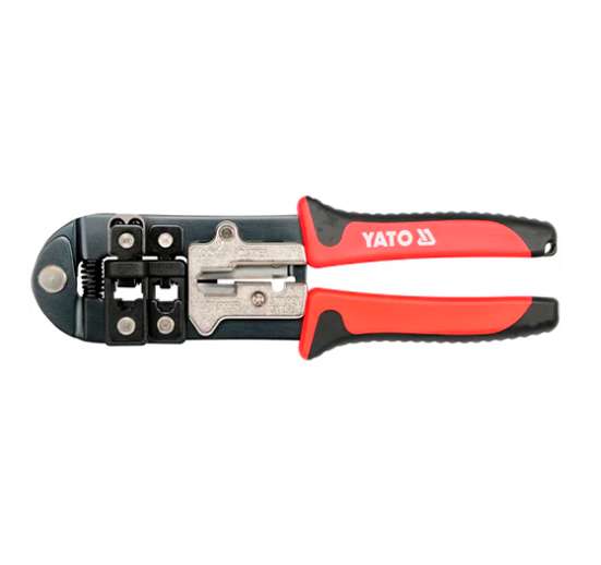 HERRAMIENTA ENGARZADORA CRIMPADORA PRENSADORA PARA CABLE COAXIAL TELEFÓNICO Y DATA