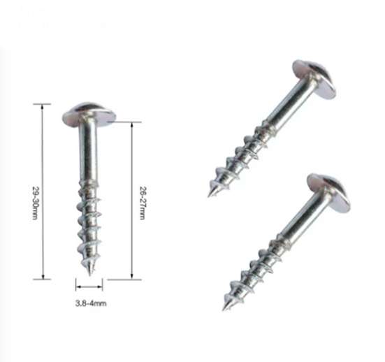 TORNILLO PARA MADERA ESPESORES 18-22MM ESPECIAL PARA PERFORACIONES DE CONEXION - 100 UNIDADES