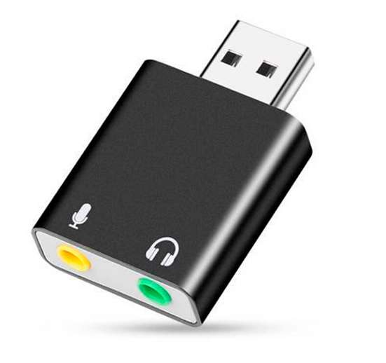 ADAPTADOR DE SONIDO 7.1 ESTÉREO T-VISION, INTERFAZ USB 2.0 A 3.5MM