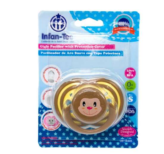 CHUPÓN INFAN-TEC CON TAPA PROTECTORA - SURTIDO