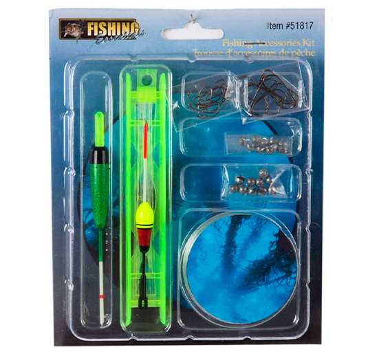 JUEGO DE ACCESORIOS DE PESCA VARIADOS