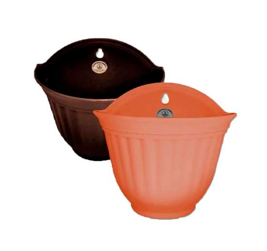Pote de pared de 9x6x8" terracota