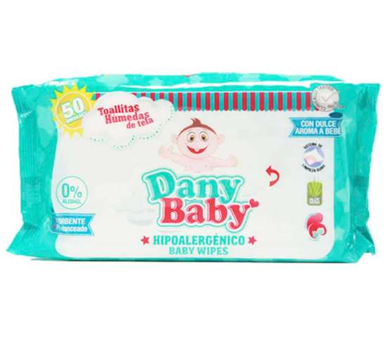 TOALLAS HÚMEDAS DANY BABY ALOE VERA 50 UNIDADES