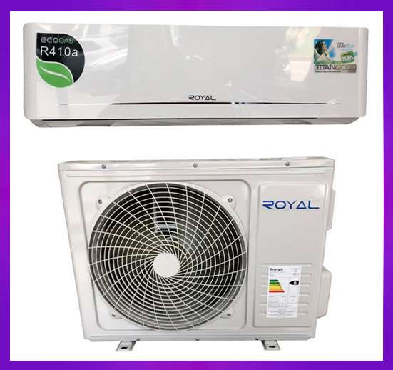 CONTENEDOR SPLIT 12000 BTU MARCA ROYAL CONVENCIONAL