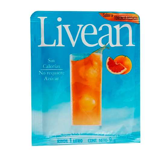 BEBIDA EN POLVO LIVEAN TORONJA 9G