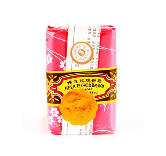 JABÓN DE ASEO CORPORAL EN BARRA BEE & FLOWER 125 GR ROSE SOAP